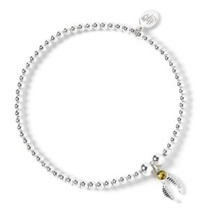 Official Harry Potter Sterling Silver Golden Snitch Crystal Bracelet