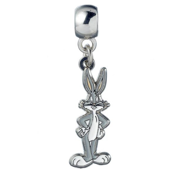 177020-Looney-Tunes-Silver-Plated-Charm-Bugs-Bunny Official Looney Tunes Silver Plated Bugs Bunny Charm