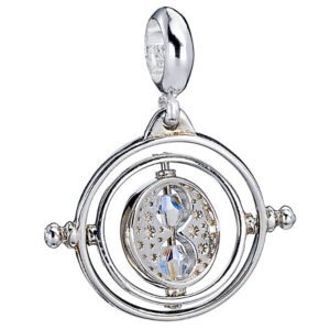 Official Harry Potter Sterling Silver Time Turner Crystal Charm
