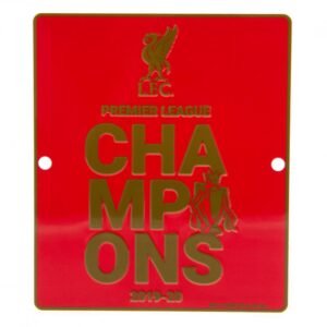 Official Liverpool FC Premier League Champions Window Sign Official Liverpool FC Premier League Champions Window Sign