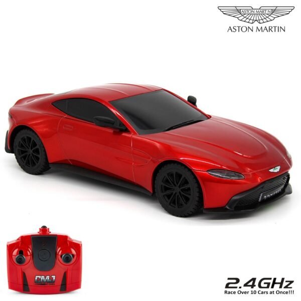 177943-Aston-Martin-Vantage-Radio-Controlled-Car-1-24-Scale-Red Official Aston Martin Vantage Radio Controlled Car 1:24 Scale Red