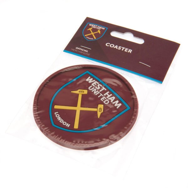 Official West Ham United FC Silicone Coaster Official West Ham United FC Silicone Coaster