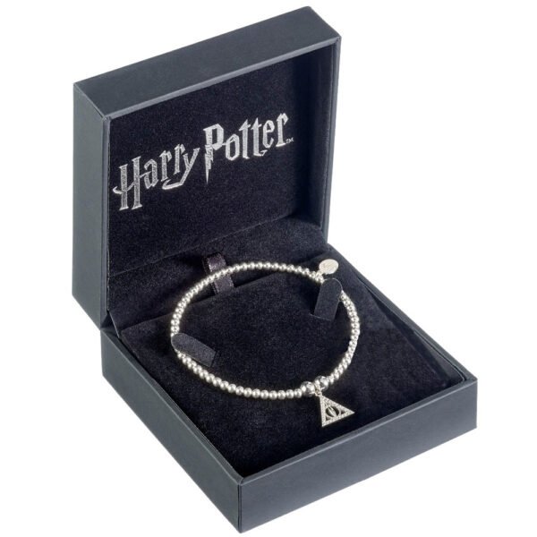 Official Harry Potter Sterling Silver Deathly Hallows Crystal Bracelet