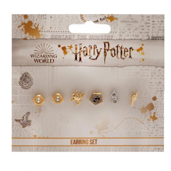 Official Harry Potter Gold Plated Stud Earring Set