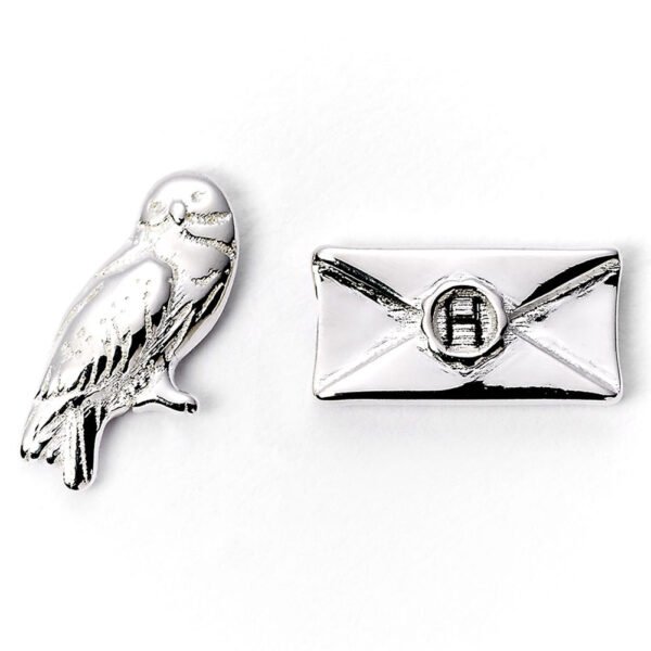 179717-Harry-Potter-Silver-Plated-Earrings-Hedwig-Owl-Letter Official Harry Potter Silver Plated Hedwig Owl & Letter Stud Earrings