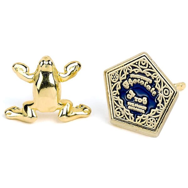 179718-Harry-Potter-Gold-Plated-Earrings-Chocolate-Frog Official Harry Potter Gold Plated Chocolate Frog Stud Earrings