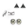 179723-Harry-Potter-Silver-Plated-Earring-Set-CL Official Harry Potter Silver Plated Earring Set