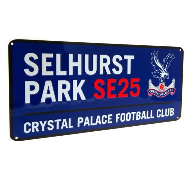 181903-Crystal-Palace-FC-Street-Sign-BL-1 Official Crystal Palace FC Colour Street Sign