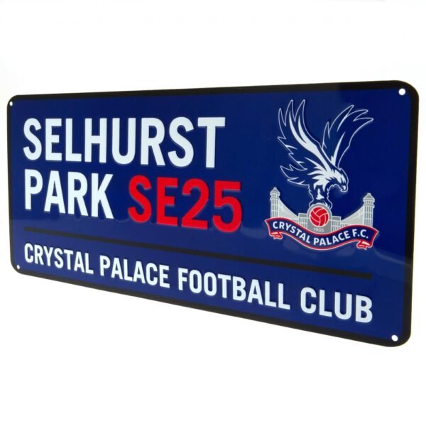 181903-Crystal-Palace-FC-Street-Sign-BL-2 Official Crystal Palace FC Colour Street Sign