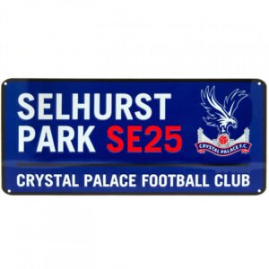 181903-Crystal-Palace-FC-Street-Sign-BL Official Crystal Palace FC Colour Street Sign