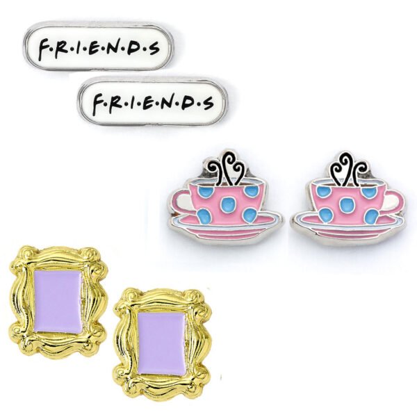 182469-Friends-Stud-Earring-Set Official Friends Stud Earring Set