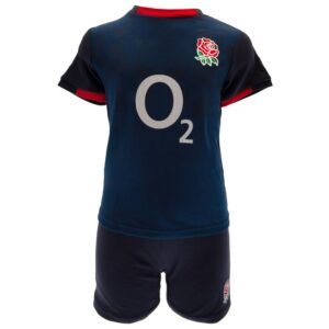 Official England Rugby 3-6 Months Shirt & Short Set