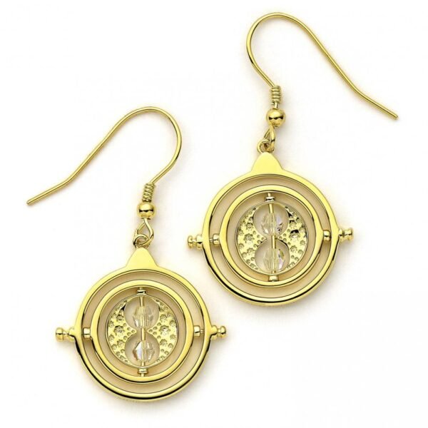 187438-Harry-Potter-Gold-Plated-Crystal-Earrings-Time-Turner-1 Official Harry Potter Gold Plated Time Turner Crystal Hook Earrings