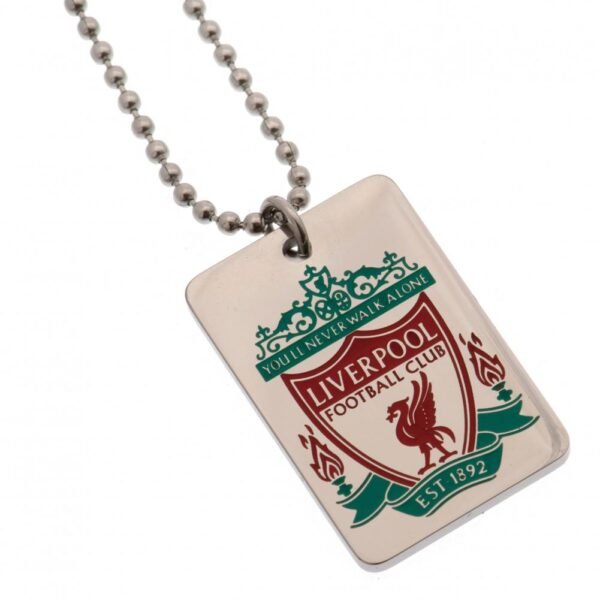 Official Liverpool FC Enamel Crest Dog Tag & Chain