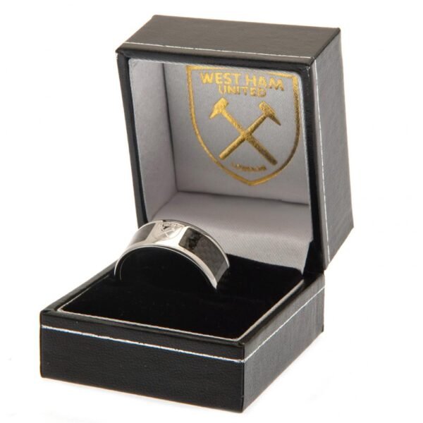 188324-West-Ham-United-FC-Carbon-Fibre-Ring-2-1 Official West Ham United FC Carbon Fibre Ring Medium