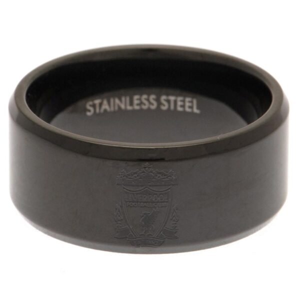 188341-Liverpool-FC-Black-IP-Ring-3 Official Liverpool FC Black IP Ring Medium