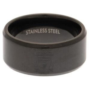 Official Liverpool FC Black IP Ring Small
