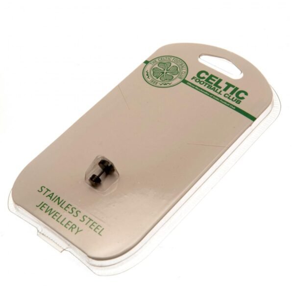 188350-Celtic-FC-Black-IP-Stud-Earing-1 Official Celtic FC Black IP Stud Earring