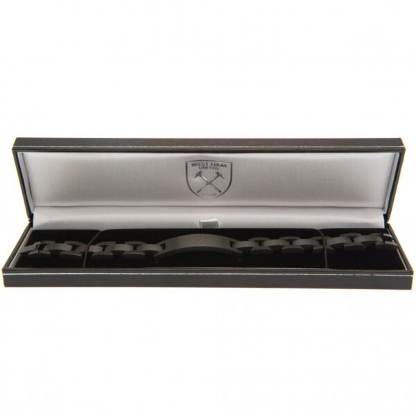 Official West Ham United FC Black IP Bracelet