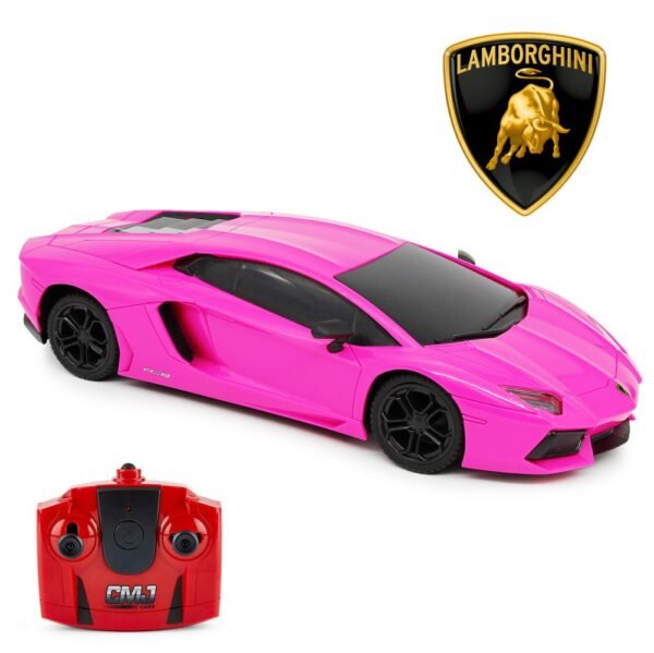 188384-Lamborghini-Aventador-Radio-Controlled-Car-1-24-Scale-Pink Official Lamborghini Aventador Radio Controlled Car 1:24 Scale Pink