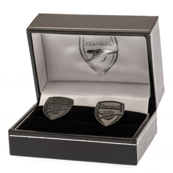 188475-Arsenal-FC-Black-IP-Cufflinks-1 Official Arsenal FC Black IP Cufflinks