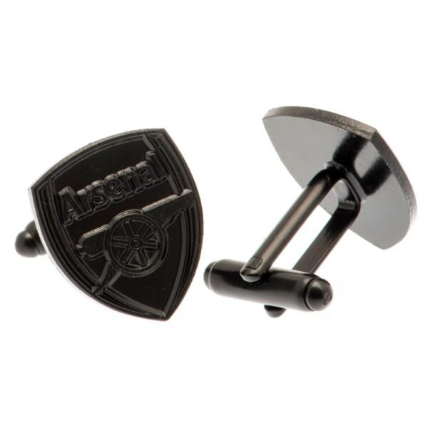 188475-Arsenal-FC-Black-IP-Cufflinks Official Arsenal FC Black IP Cufflinks