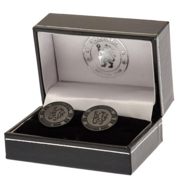 188477-Chelsea-FC-Black-IP-Cufflinks-1 Official Chelsea FC Black IP Cufflinks