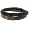190981-Arsenal-FC-Black-IP-Leather-Bracelet-1 Official Arsenal FC Black IP Leather Bracelet