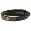 190983-Chelsea-FC-Black-IP-Leather-Bracelet-1 Official Chelsea FC Black IP Leather Bracelet