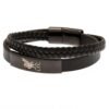 190984-Liverpool-FC-Black-IP-Leather-Bracelet-1 Official Liverpool FC Liverbird Black IP Leather Bracelet
