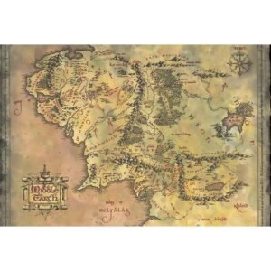 192628-The-Lord-Of-The-Rings-Poster-Middle-Earth-192 Official The Lord Of The Rings Poster Middle Earth 192