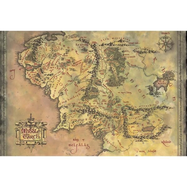 192628-The-Lord-Of-The-Rings-Poster-Middle-Earth-192 Official The Lord Of The Rings Poster Middle Earth 192