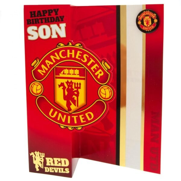 Official Manchester United FC Son Birthday Card