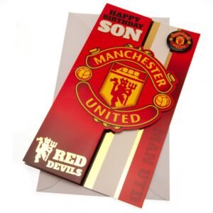 192923-Manchester-United-FC-Birthday-Card-Son Official Manchester United FC Son Birthday Card