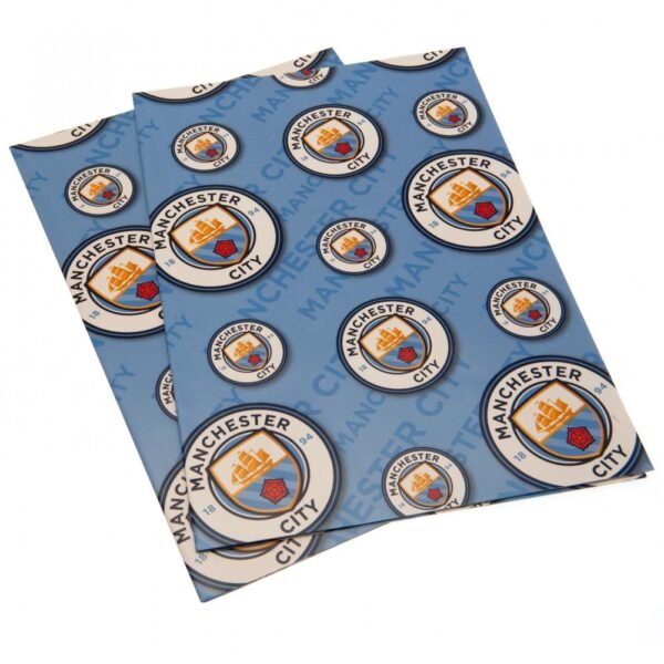 192930-Manchester-City-FC-Gift-Wrap-2 Official Manchester City FC Crest Gift Wrap