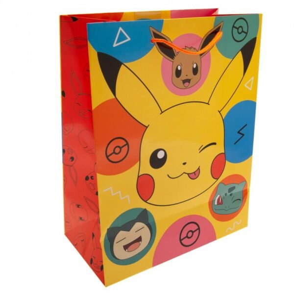 192939-Pokemon-Gift-Bag-Medium-1 Official Pokemon Medium Pikachu Gift Bag
