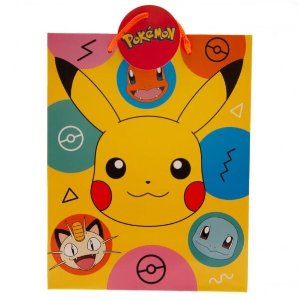192939-Pokemon-Gift-Bag-Medium-2 Official Pokemon Medium Pikachu Gift Bag