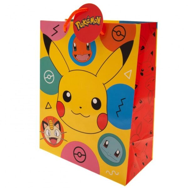 192939-Pokemon-Gift-Bag-Medium Official Pokemon Medium Pikachu Gift Bag