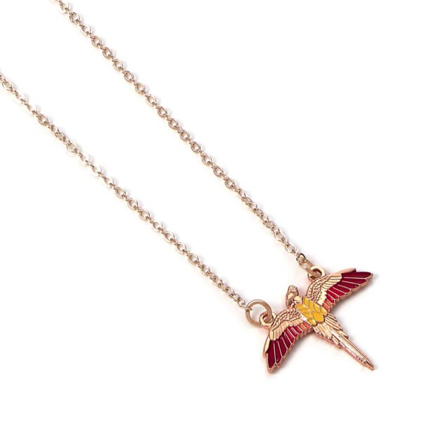 193222-Harry-Potter-Rose-Gold-Plated-Necklace-Fawkes-1 Official Harry Potter Rose Gold Plated Fawkes Necklace