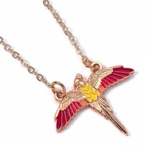 193222-Harry-Potter-Rose-Gold-Plated-Necklace-Fawkes Official Harry Potter Rose Gold Plated Fawkes Necklace
