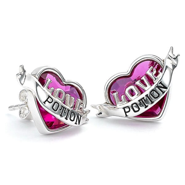 Official Harry Potter Sterling Silver Love Potion Crystal Stud Earrings