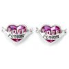 Official Harry Potter Sterling Silver Love Potion Crystal Stud Earrings