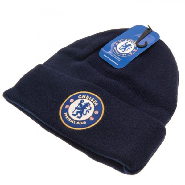 1964-Chelsea-FC-Cuff-Beanie-NV-2-1 Official Chelsea FC Navy Cuff Beanie
