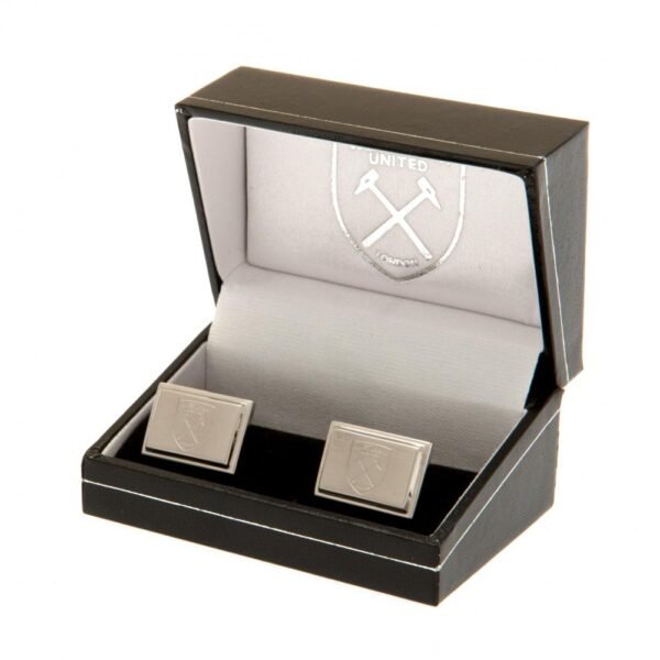 Official West Ham United FC Stainless Steel Cufflinks Official West Ham United FC Stainless Steel Cufflinks