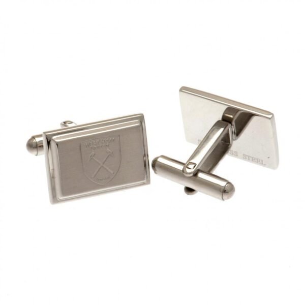 Official West Ham United FC Stainless Steel Cufflinks Official West Ham United FC Stainless Steel Cufflinks