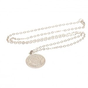 Official Manchester City FC Silver Plated Pendant & Chain Official Manchester City FC Silver Plated Pendant & Chain