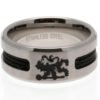 22979-Chelsea-FC-Black-Inlay-Ring Official Chelsea FC Black Inlay Ring Medium