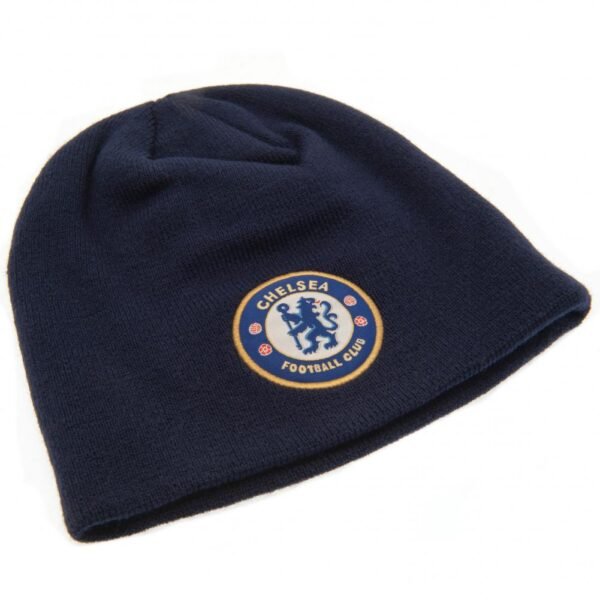 2304-Chelsea-FC-Beanie-NV-1-2 Official Chelsea FC Navy Beanie