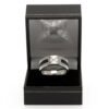 Official West Ham United FC Black Inlay Ring Large HM