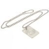 Official Celtic FC Silver Plated Dog Tag & Chain Official Celtic FC Silver Plated Dog Tag & Chain